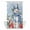 Blue, variant on Xipuska Blue Snowman Shower Curtain - Water Repellent Fabric Shower Curtains Washable, Christmas Poinsettia Winter Snowflake Decorative Polyester Cloth Bathroom Curtains Modern Bath Decor 72"x72"