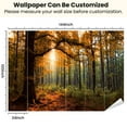 thumbnail image 3 of Peel and Stick Wallpaper Forest Modern Art Wall Mural Decor Self Adhesive and Removable 100in x 144in, 3 of 8
