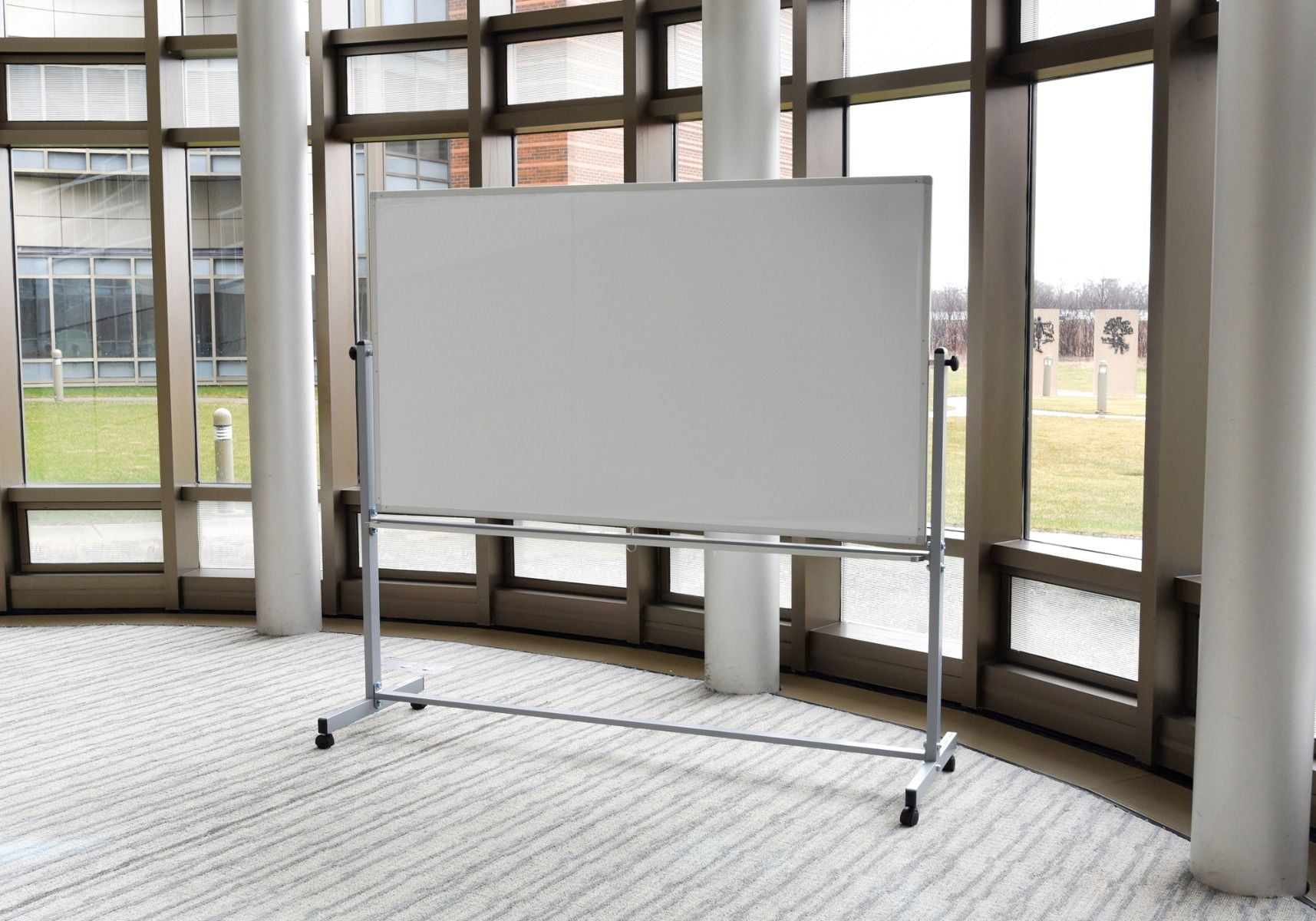 Luxor 72" x 40" Mobile Magnetic Double Sided Whiteboard