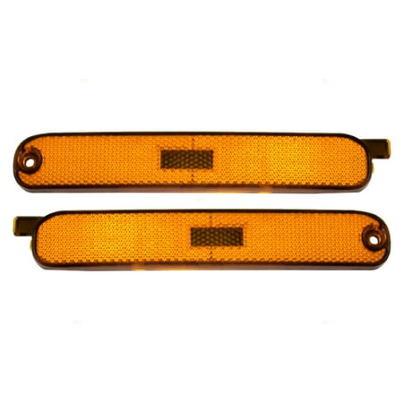 Driver Front Side Marker Light - Driver and Passenger Front Signal Side Marker Lights Replacement for Chevrolet 5978475 5978476