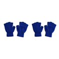 thumbnail image 1 of Guardurnaity 1 par de guantes sin dedos, estilo sencillo, accesorios de ropa para hombres y mujeres, cubiertas para manos, calentador de manos de Azul real 2Conjunto, 1 of 6