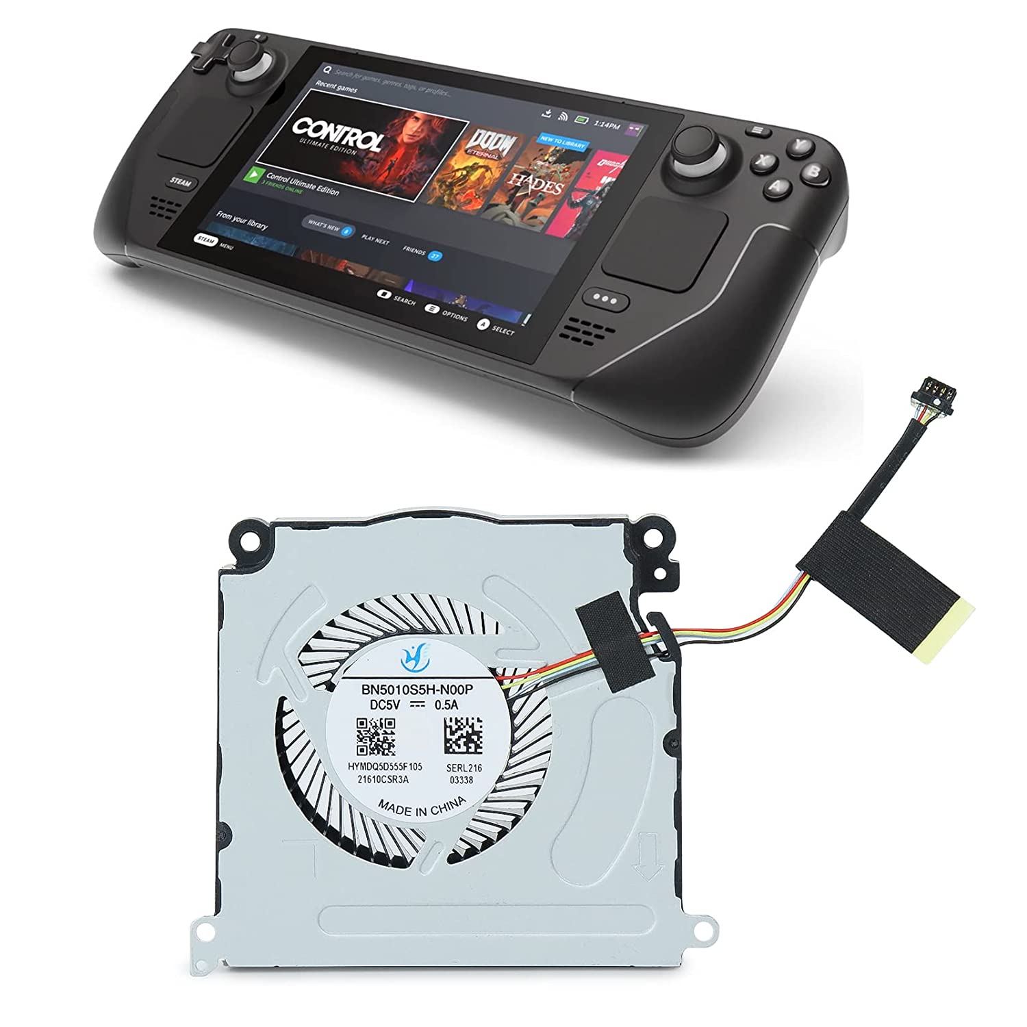 amFilm Steam Deck Fan Replacement - (Huaying) Replacement