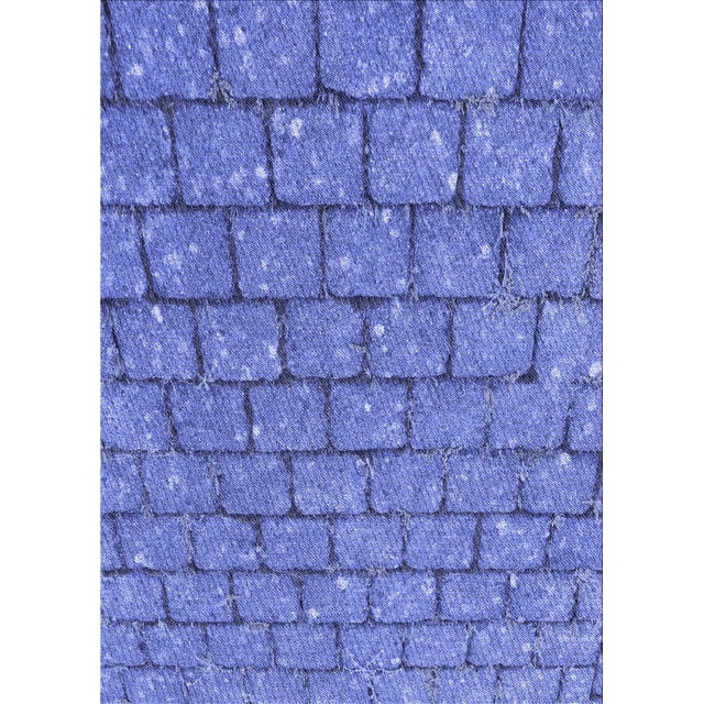 Ahgly Tapis Rectangulaire Lavable en Machine Intérieur Transitionnel Bleu Ciel, 2 Pieds x 5 Pieds