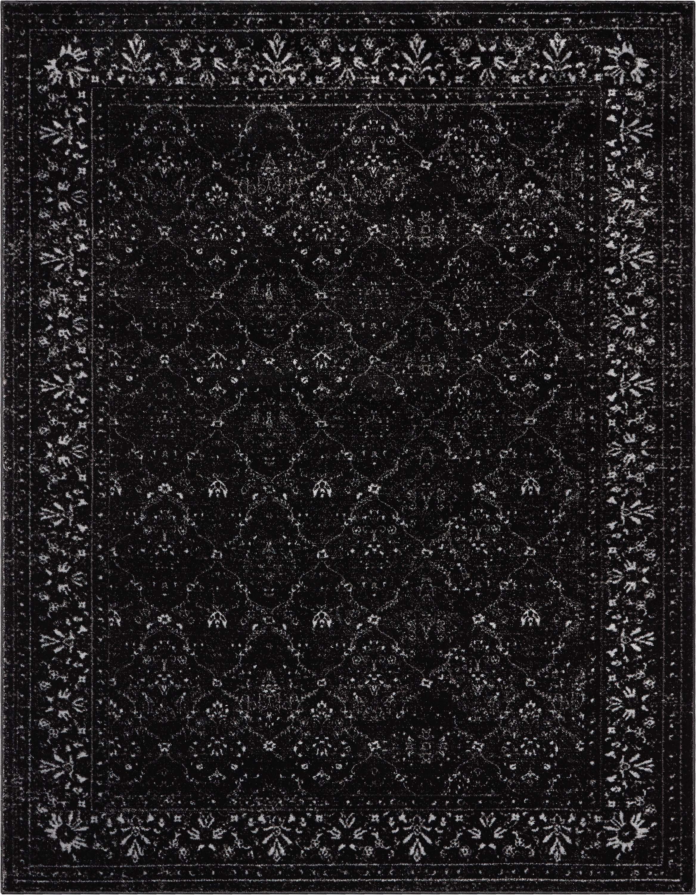 Well Woven Zazzle Argos Vintage Oriental Black 5'3" x 7'3" Area Rug