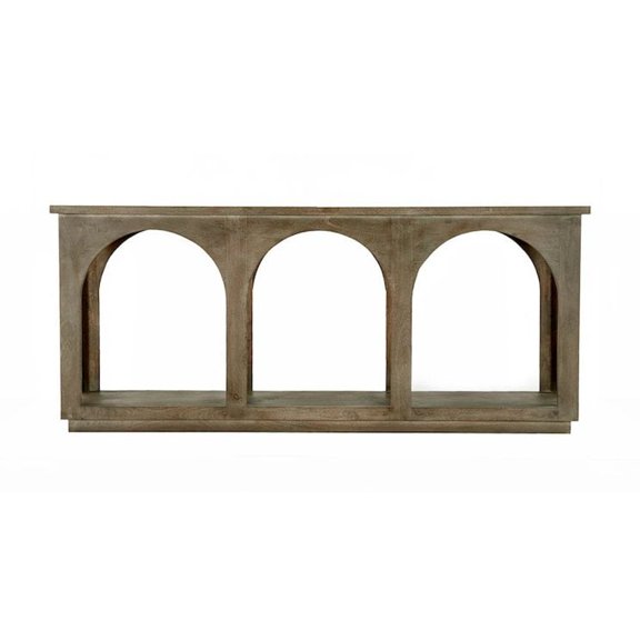Moti Archie Solid Wood Console Table in North Creek Brown