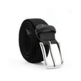 thumbnail image 1 of Cinturón trenzado Qarigey para Mujeres Hombres negro 120 cm, 1 of 6