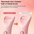 thumbnail image 3 of Heated Eyelash Curler, Beauty Tools with 3-Temp Modes, Electric Eyelash Curler with Silicone Pad, Safe Gentle Heated Lash Curler for Natural Curl Perfect Fit for Women (White), 3 of 10