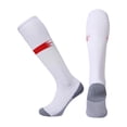 thumbnail image 4 of AWZXDE Mid Calf Pattern Socks Non Sole Grip Athletic Football Socks Breathableed Sports Socks for Youth Adult Team Game Training White3 - 7-12 Years, 4 of 4