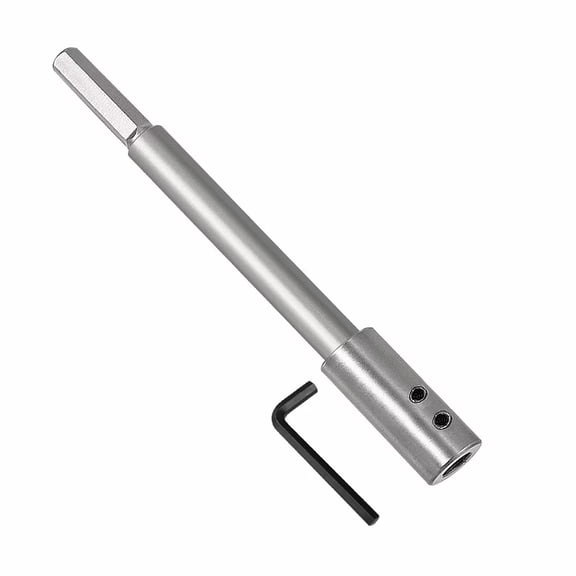 Lehood 6.69 Inch Forstner Bit Extension, Extra Long Drill Bit Extension for Adding Over 5-3/7" of Drilling Depth (6.69" for 3/8" Round Shank or Hex Shank)