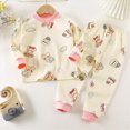 thumbnail image 2 of masbird Little Girls Boys Pajamas Sets Toddler Cotton Pjs Sleepwear Sets 6-12 Months 12-24 Months 2t 3t 4t 5t 6t 7t 8t 9t Children(Pink,4-5 Y), 2 of 4