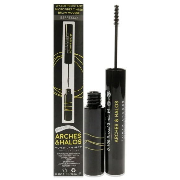 Arches and Halos Mousse Mousse para cejas con color de microfibra - Espresso 0.106 oz Arches and Halos Mousse 0.106 oz