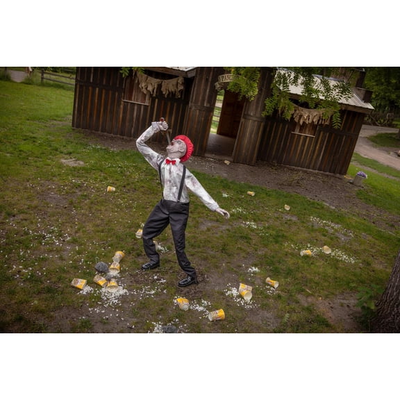 Seasonal Visions 6 ft Sword Swallower Animated Prop - White