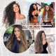 thumbnail image 5 of Clip in Hair Extensions, 4PC Pure Protein Silk 20 Inch Curly (Medium Brown Ash Blonde), 5 of 5