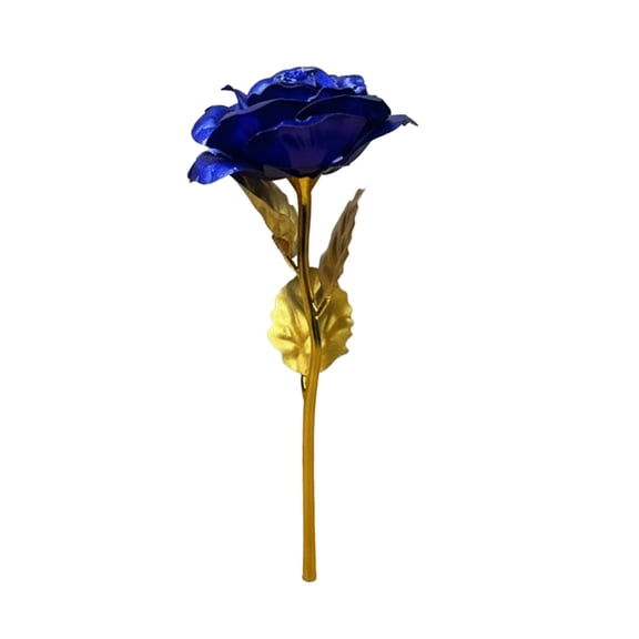 Ruanlalo Gold Foil Artificial Rose for Tabletop Decoration Foil Plated Small Eternal Rose Gift for Wedding Valentine's Day Party