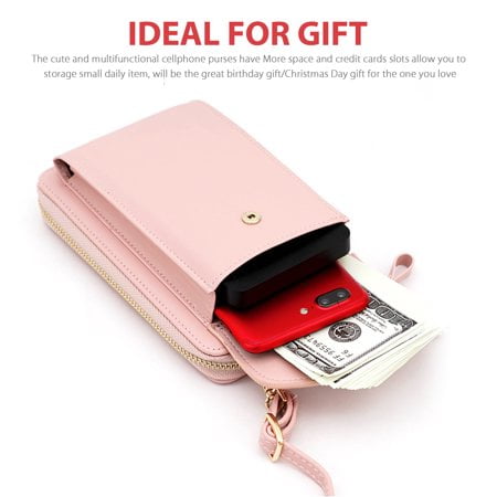 Small Crossbody Bag Cell Phone Purse Wallet for Women PU Leather