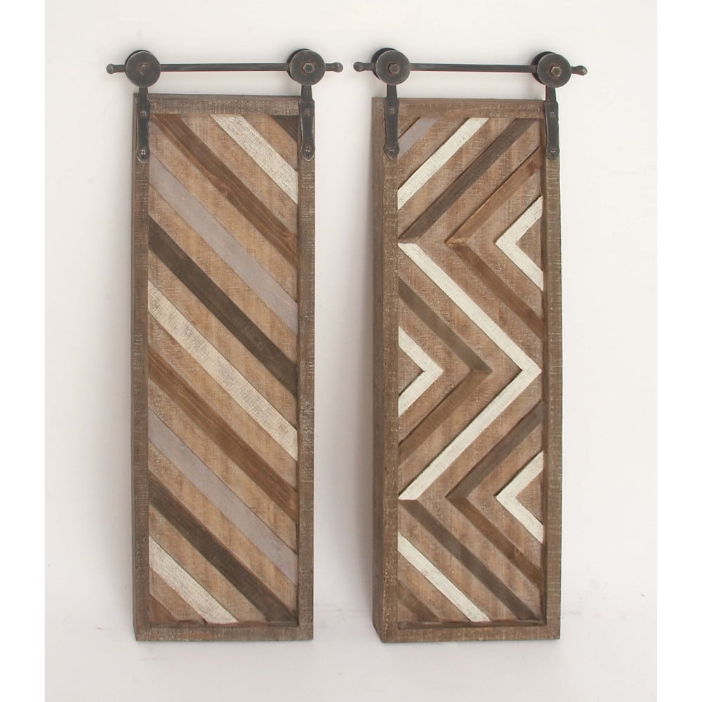 Panel Wood Metal Wall Decor Set,Assorted 2 - Walmart.com