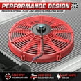 thumbnail image 3 of DNA Motoring 2Pcs 16" Inch High Performance Slim Electric Radiator Cooling Fan kit Red, 3 of 5