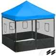 thumbnail image 1 of InstaHibit 10x10 Ft Replacement Canopy Top Kit 4 Mesh Sidewalls Yard Patio, 1 of 11