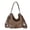Leopard-Dark Khaki, variant on Wrangler Hobo Bags Large Crossbody Bags for Women Shoulder Purses with Striped Cotton Straps, Dark khaki