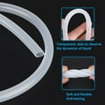 thumbnail image 3 of Tubería de silicona Uxcell 7/16" ID x 9/16" OD 1 rollo 3.28 pies manguera de silicona pura flexible clara, 3 of 6