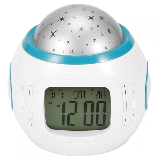 Despertador de proyección multifunción Star Sky, reloj de música, para el hogar,Proyección Despertador Proyector Despertador LED Música Despertador LED Despertador Música Despertador Luz nocturna Desp Higoodz Cocina, Decoración y Otros