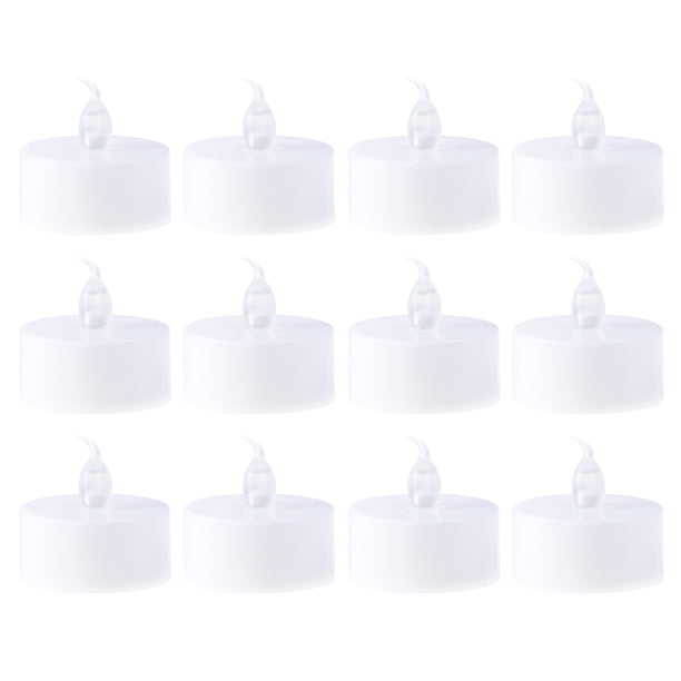 FELTECHELECTR 24 velas electrónicas con simulación de llama parpadeante, LED, para decoración de bar, hogar y cafetería.