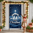 thumbnail image 2 of Decorative Design Merry Christmas Scene Festive Celebration Banner for Holiday Party Decoration Seasonal Event Indoor, 2 of 9