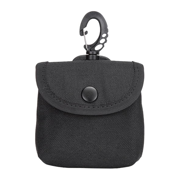 Estuche para llavero, funda para auriculares, ideal para acampar, ir de compras y correr. Negro sólido