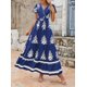 thumbnail image 4 of Vestido largo PRETTYGARDEN para mujer, verano 2025, cuello en V, estampado floral, 4 of 8
