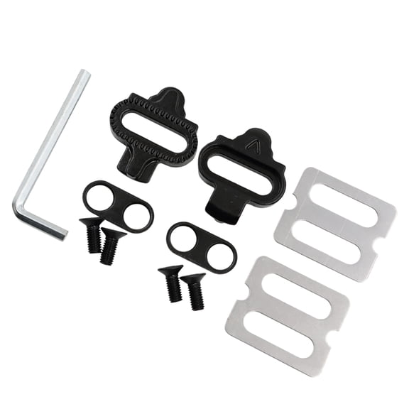 SEWCHICS Pedal Cleat Shoe Plate Set for Bike Cycling, Assorted Colors, Replacement Accessories