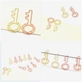 thumbnail image 3 of 20pcs Paper Clips Delicate Paperclips Cute Paper Memo Clips Document Clips Key Shaped Paperclips, 3 of 7