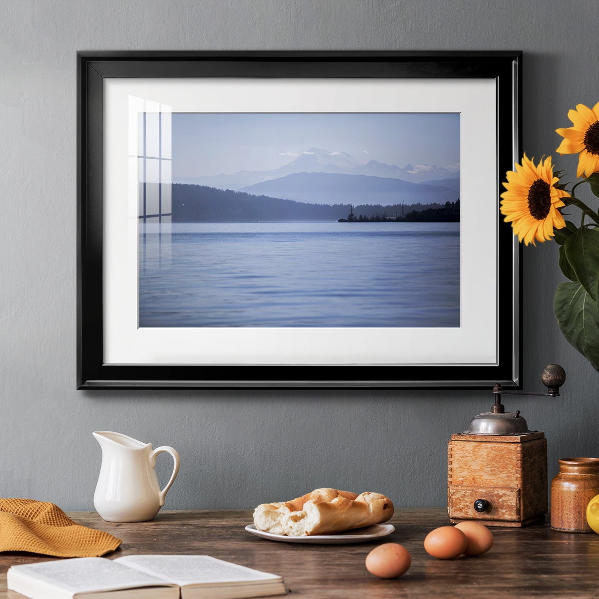 Blue Serenity Premium Framed Print - Ready to Hang