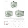 thumbnail image 3 of Sage Green Checkered Toaster Cover 2 Slice, Green White Buffalo Plaid Dustproof Bread Machine Oven Cover with Storage Pockets, Fits Most Kitchen Toasters Protector, 3 of 5