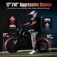 thumbnail image 2 of Yozma IN10 Pro 5500W Electric Dirt Bike for Adult, 17"/14" Tire Electric Motorcycle with 60V 27Ah Battery, 50 MPH, 60-Mile Range, 220NM, Hydraulic Brakes, Black, 2 of 9