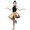 Champagne, variant on GYRATEDREAM Toddler Girls Latin Dance Skirt Baby Youth High Elastic Waist Quick Dry Costumes Kids Teen Lightweight Workout Sports Skort for 4-14 Years