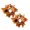 Orange-2Pcs, variant on 9.84 Inch Fall Candle Ring Wreath, Artificial Maple Leaves Pumpkin Sunflower Wreath Ring, Thanksgiving Centerpiece Decor for Table Door Wedding Halloween Display