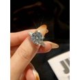 thumbnail image 2 of 1Pc 5ct Moissanite Engagement Ring Handmade Sterling Silver Rings With Gift Box For Her With Anniversary Gift Idea Valentines Gift For Wife Fine Jewelry Gift (Randomly send box colors), 2 of 5