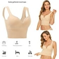 thumbnail image 6 of Sngxgn Sports Bras for Women,Padded Sports Bra Tank Top High Impact Longline Workout Yoga Bra(Khaki,L), 6 of 9