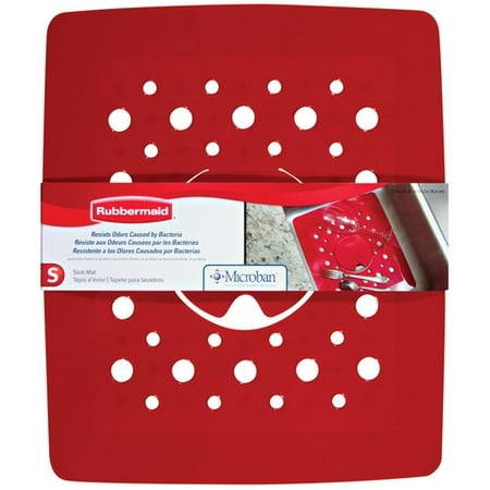 Rubbermaid 2993 Ar Red Antimicrobial Small Sink Mat 11 1 2 X 13 1 2