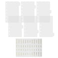 thumbnail image 2 of Miangastore Binder Index Dividers Transparent for Notebooks Office Use 1 Set 4.91X3.54X0.04in, 2 of 8