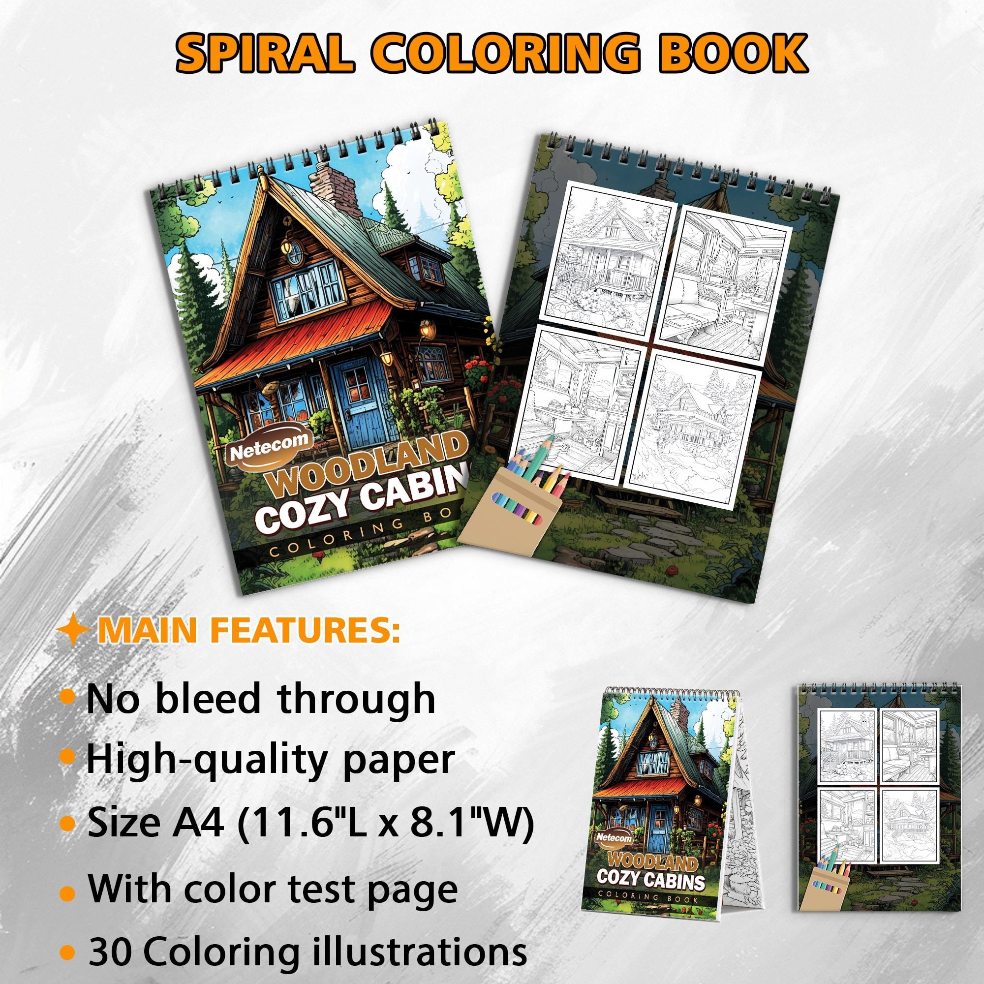 TPLHOUSE Dragon Girl Coloring Book Spiral Bound for Adult, Premium Cover