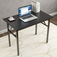 thumbnail image 1 of SOGES 39.4 inches Computer Desk for Small Space Small Folding Table, Black, 1 of 8