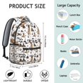 thumbnail image 6 of German Shepherd Dog and Footprint Backpack for School,Cute School Bag,Schoolbag with Adjustable Shoulder Straps & Padded Back,15.3"x11"x7.1"., 6 of 6