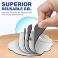 thumbnail image 5 of Almohadillas de repuesto LotFancy para unidad TENS, 22 electrodos autoadhesivos reutilizables con cierre a presión para masajeador TENS/EMS con cables de botón de 3,5 mm, 5 of 5