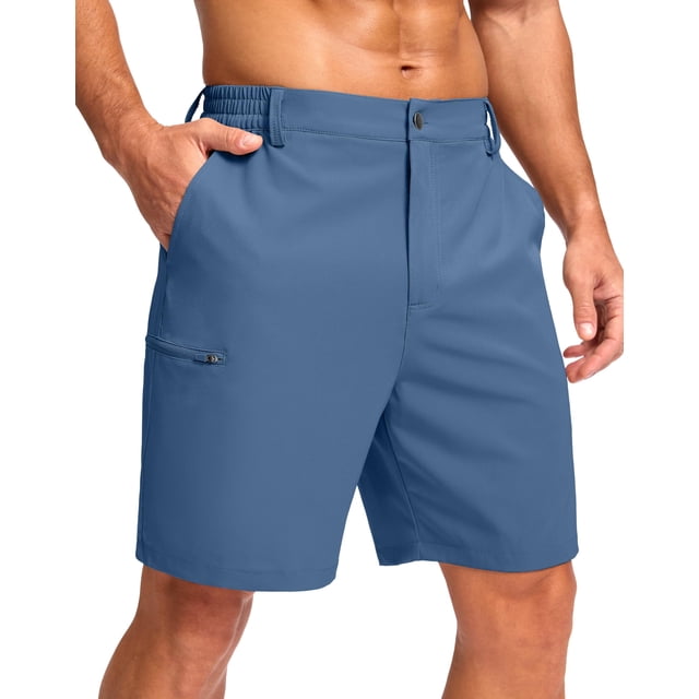 Pantalones cortos G Gradual para hombre, casuales, ligeros, de secado rápido, azul