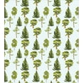 thumbnail image 3 of Leaves Duvet Cover Set, Repetitive Pine Oak Fir Trees Motifs on Pastel Toned Backdrop Pattern, Decorative 2 Piece Bedding Set with 1 Pillow Shams, Twin Size, Pale Blue Apple Green, by Ambesonne, 3 of 3