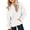 White, variant on MLQIDK Black Hoodies for Girls Long Sleeve Solid Color Cute Plain Hoodie Sweatshirt Pullover Cute 10-12 Years Kids Clothes 130(7-8 Years)