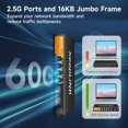 thumbnail image 4 of Conmutador gestionado por Internet inteligente KeepLink de 6 puertos, 2,5 G, 4 x 2,5 G Base-T, 4 of 7