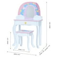 thumbnail image 5 of Teamson Kids Little Dreamer Kids Vanity Table & Stool, White/Pink, 5 of 18