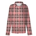 thumbnail image 4 of Tops for Women, Audhol Women's Fashion Casual Printed Button Long Sleeve Shirts Tops Button Up Shirt Women Pink, XL, 4 of 5